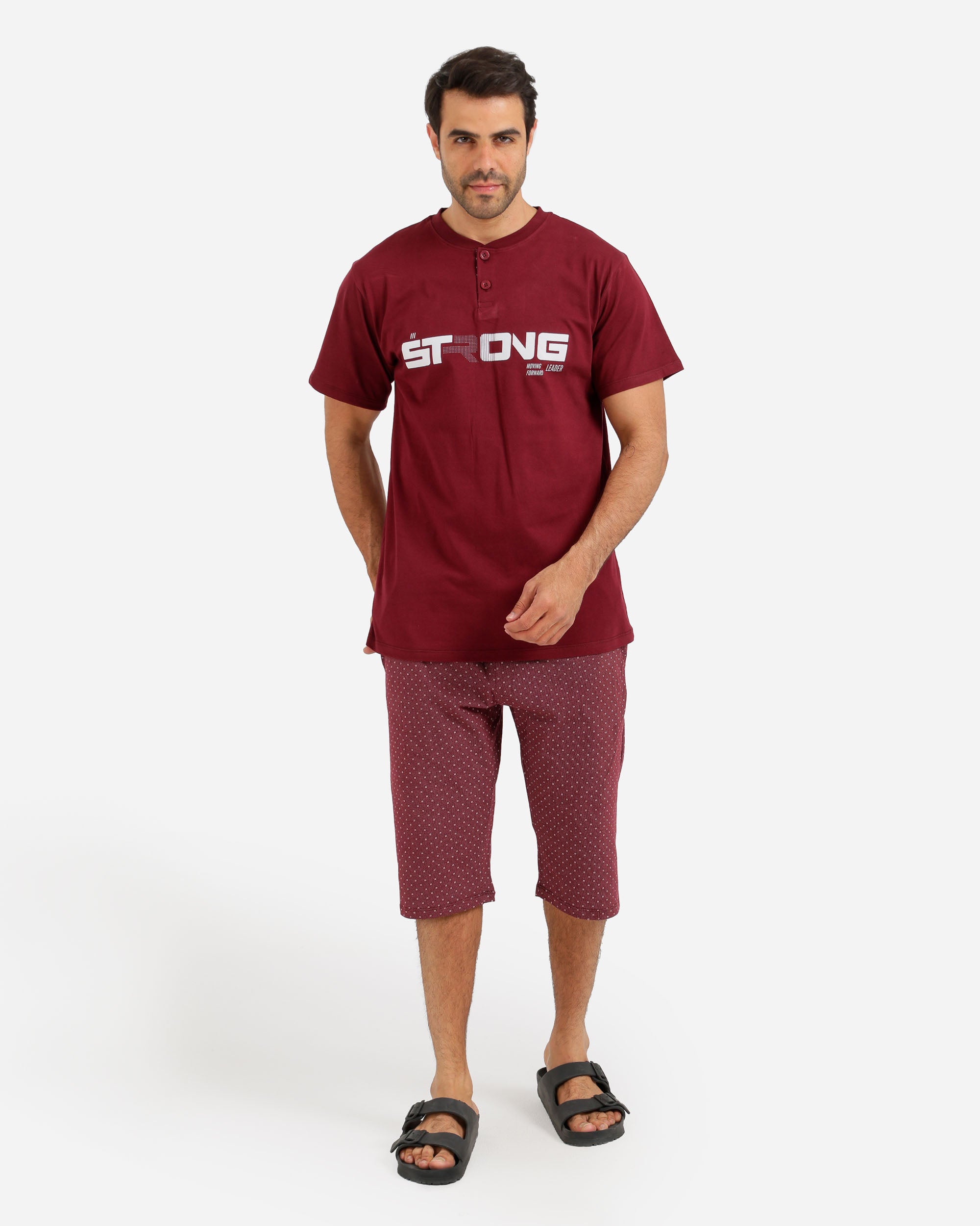 بيجاما نص كم STRONG شورت طويل روتاري