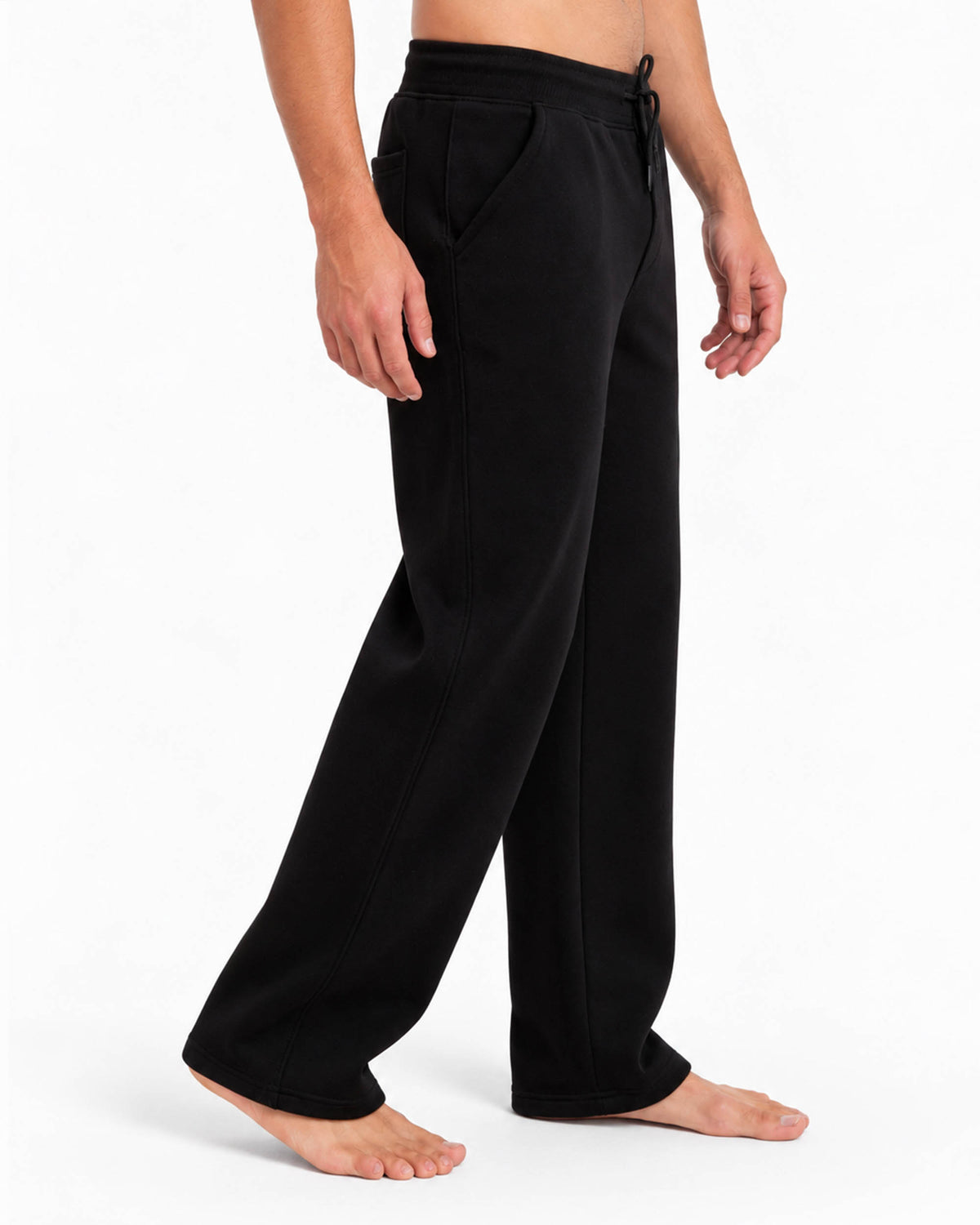 بنطلون ميلتون مبطن wide leg