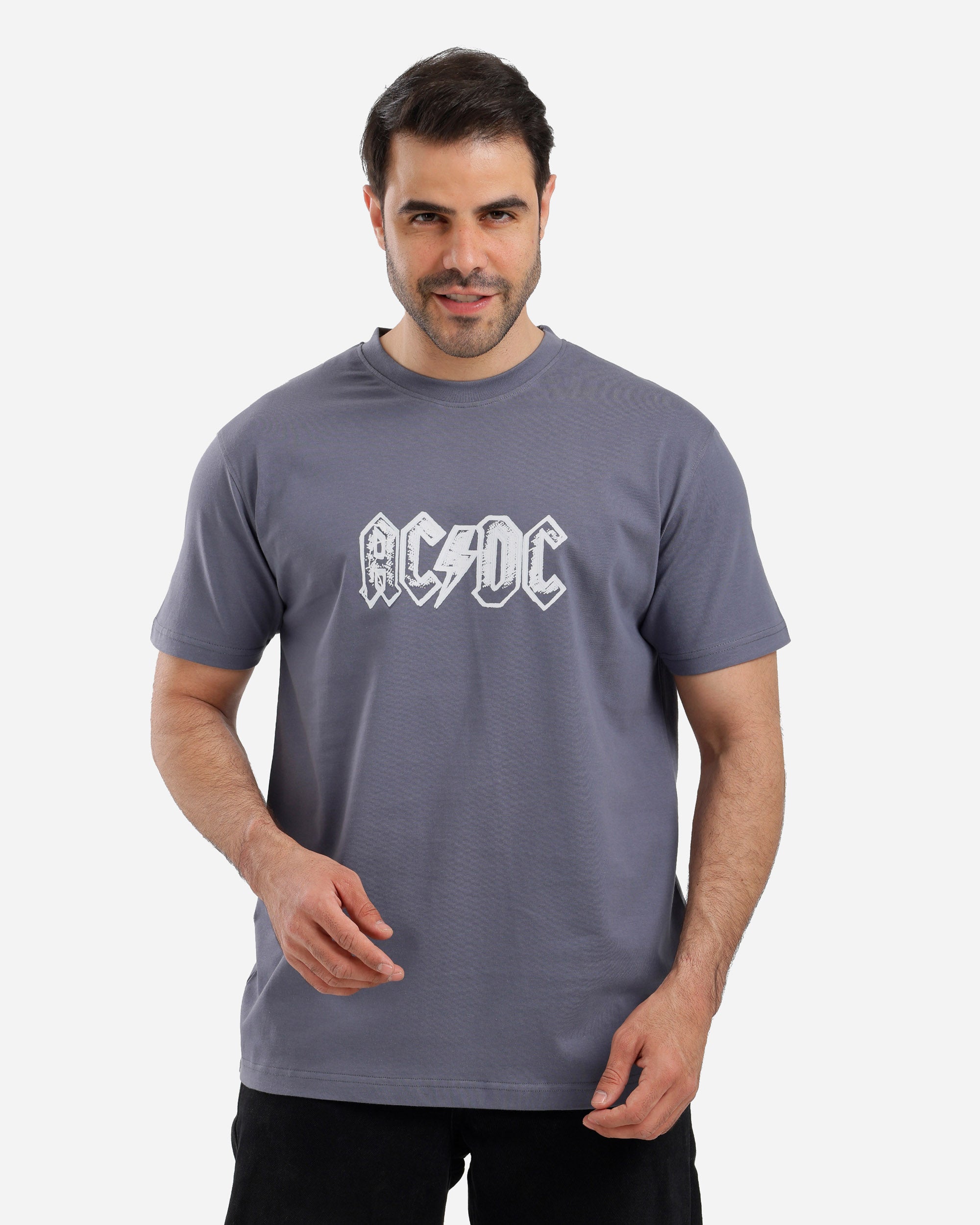 تيشيرت نص كم صدر مطبوع