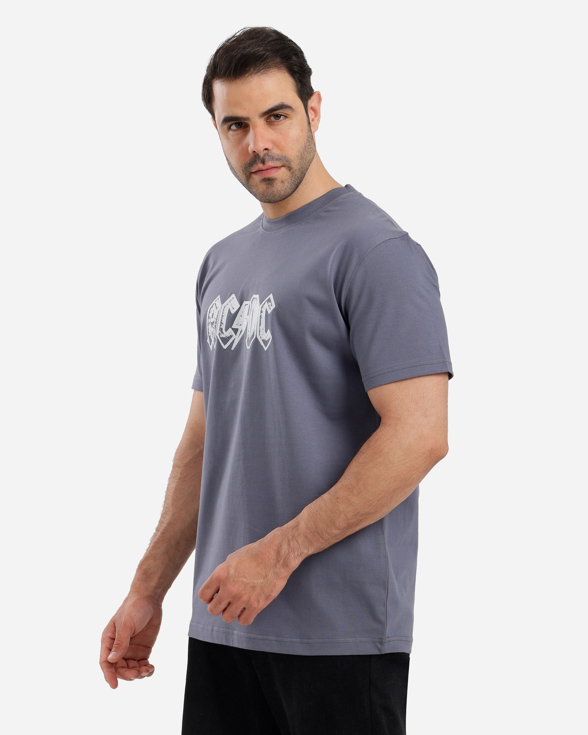 تيشيرت نص كم صدر مطبوع