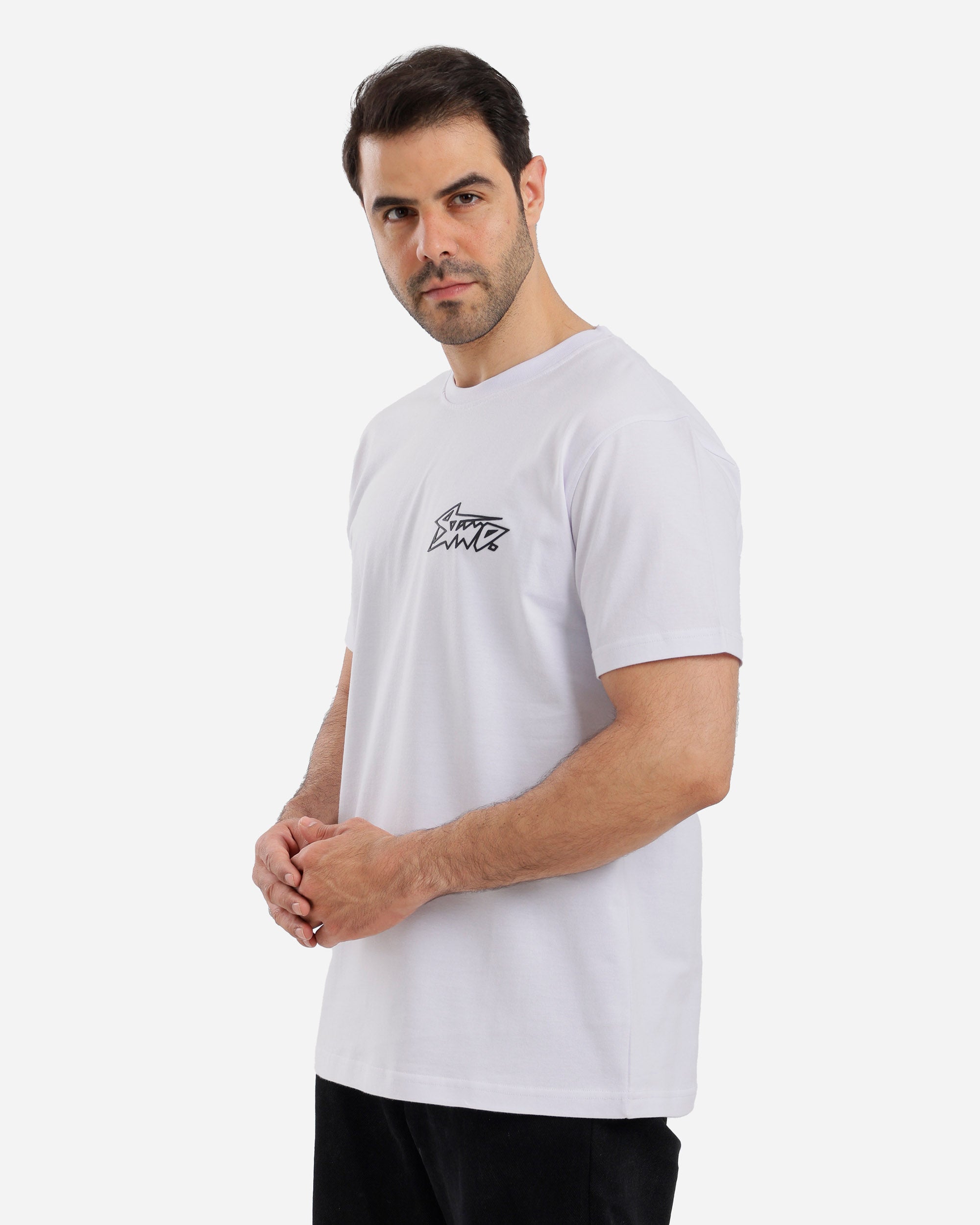 تيشيرت نص كم ساده طباعه رابر علي الصدر