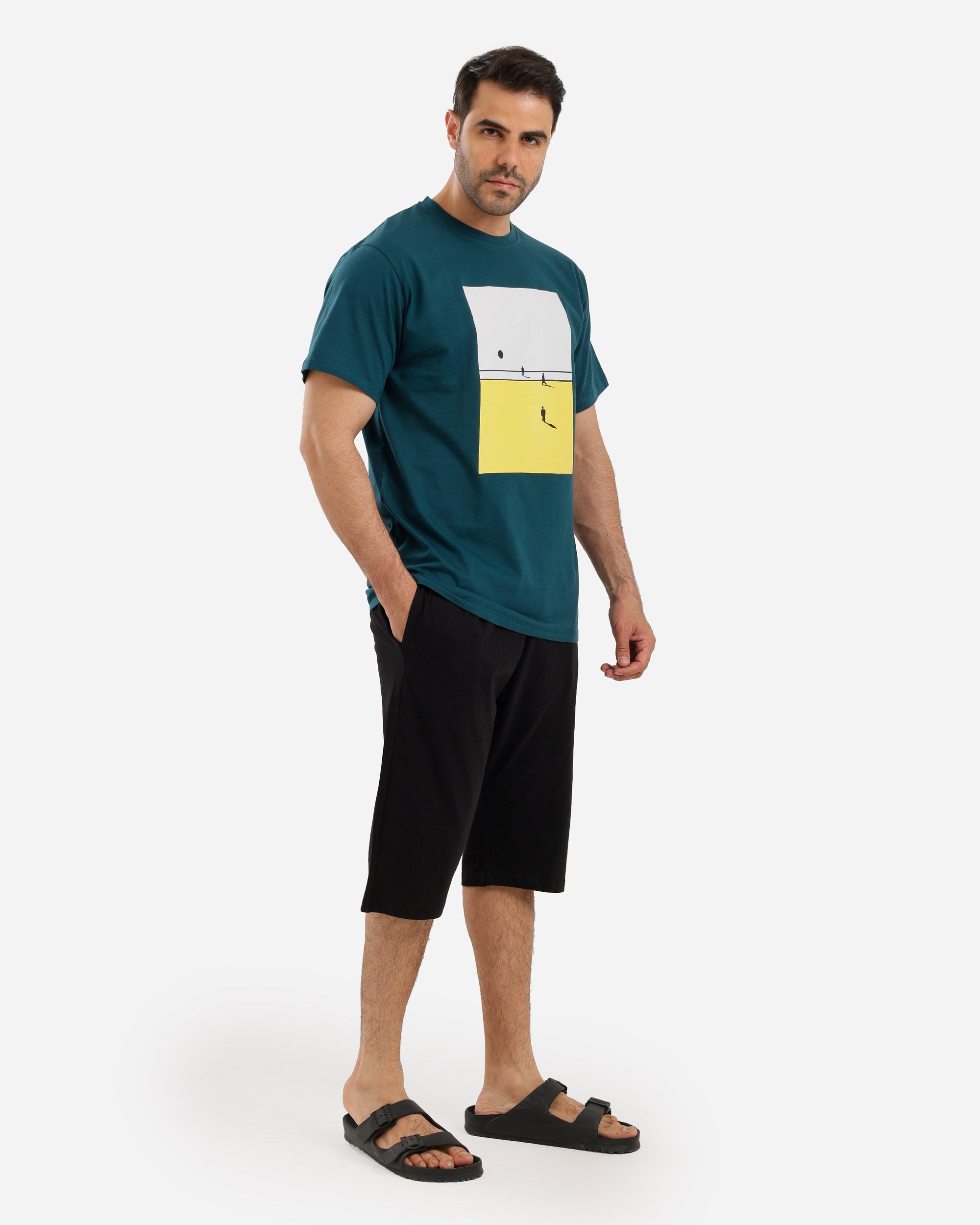 بيجاما نص كم شورت طويل