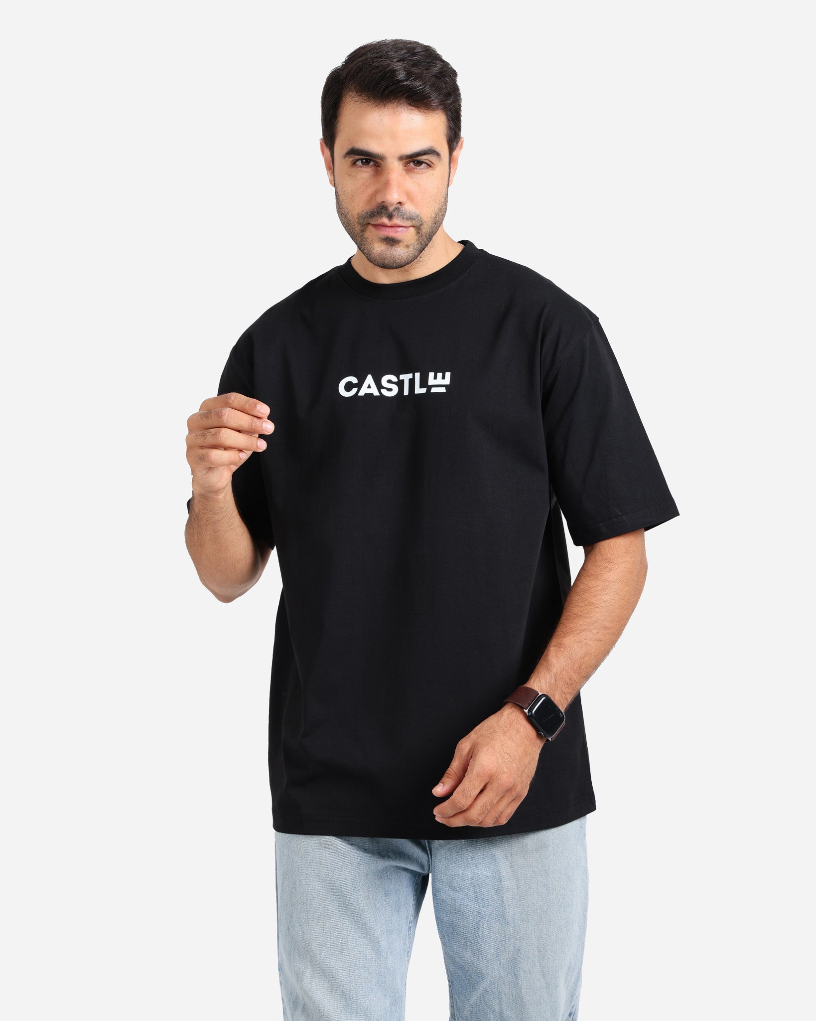 تيشيرت نص كم اوفر سايز castle