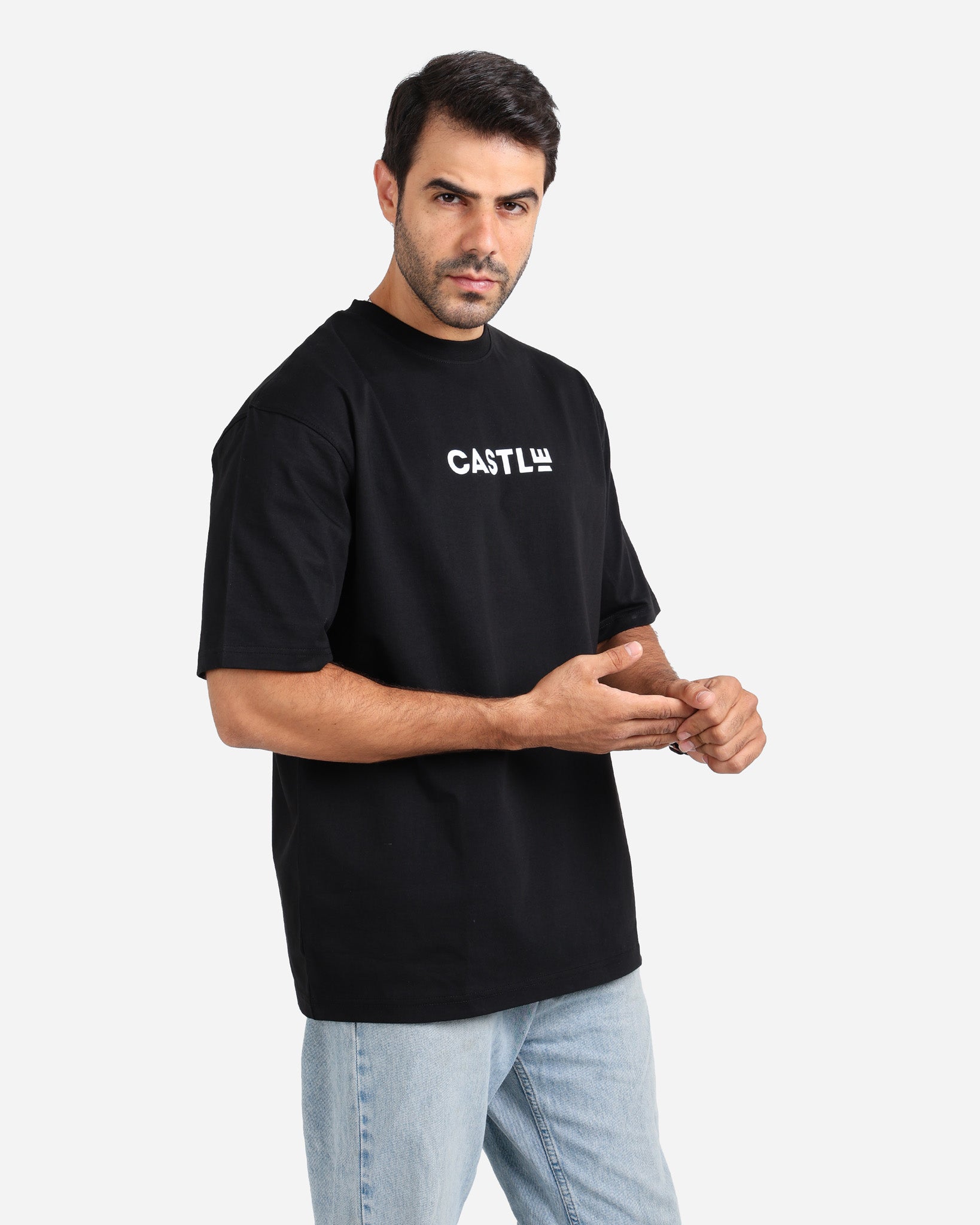 تيشيرت نص كم اوفر سايز castle