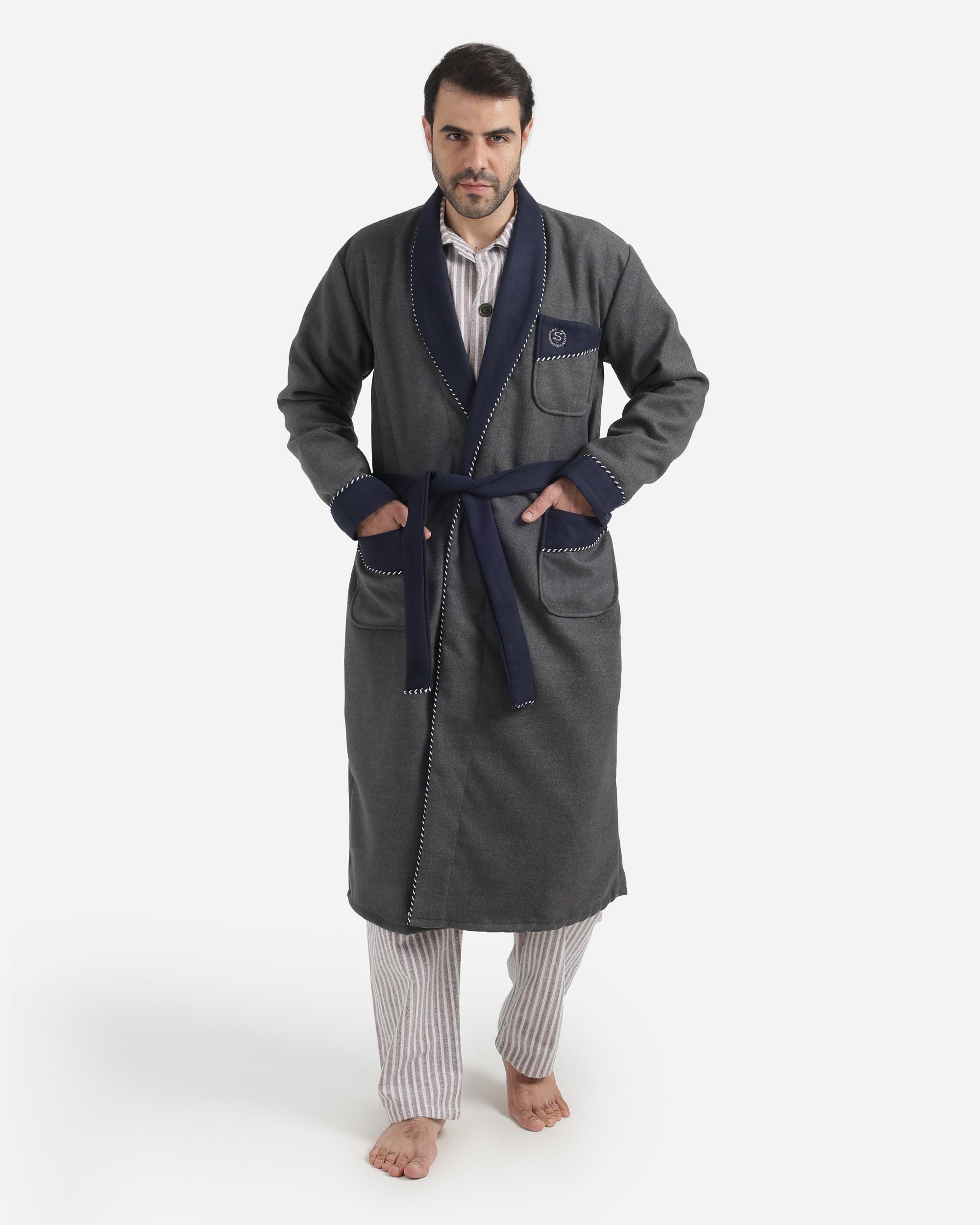 روب رجالي صوف ساده