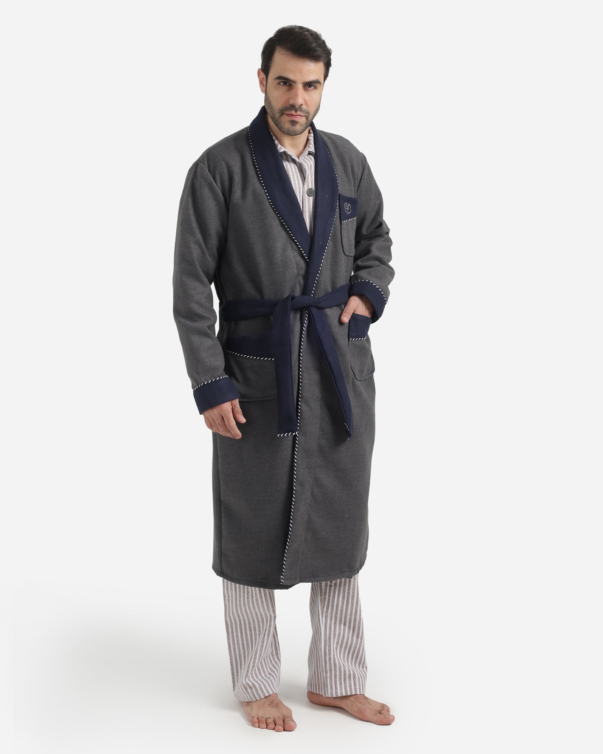 روب رجالي صوف ساده