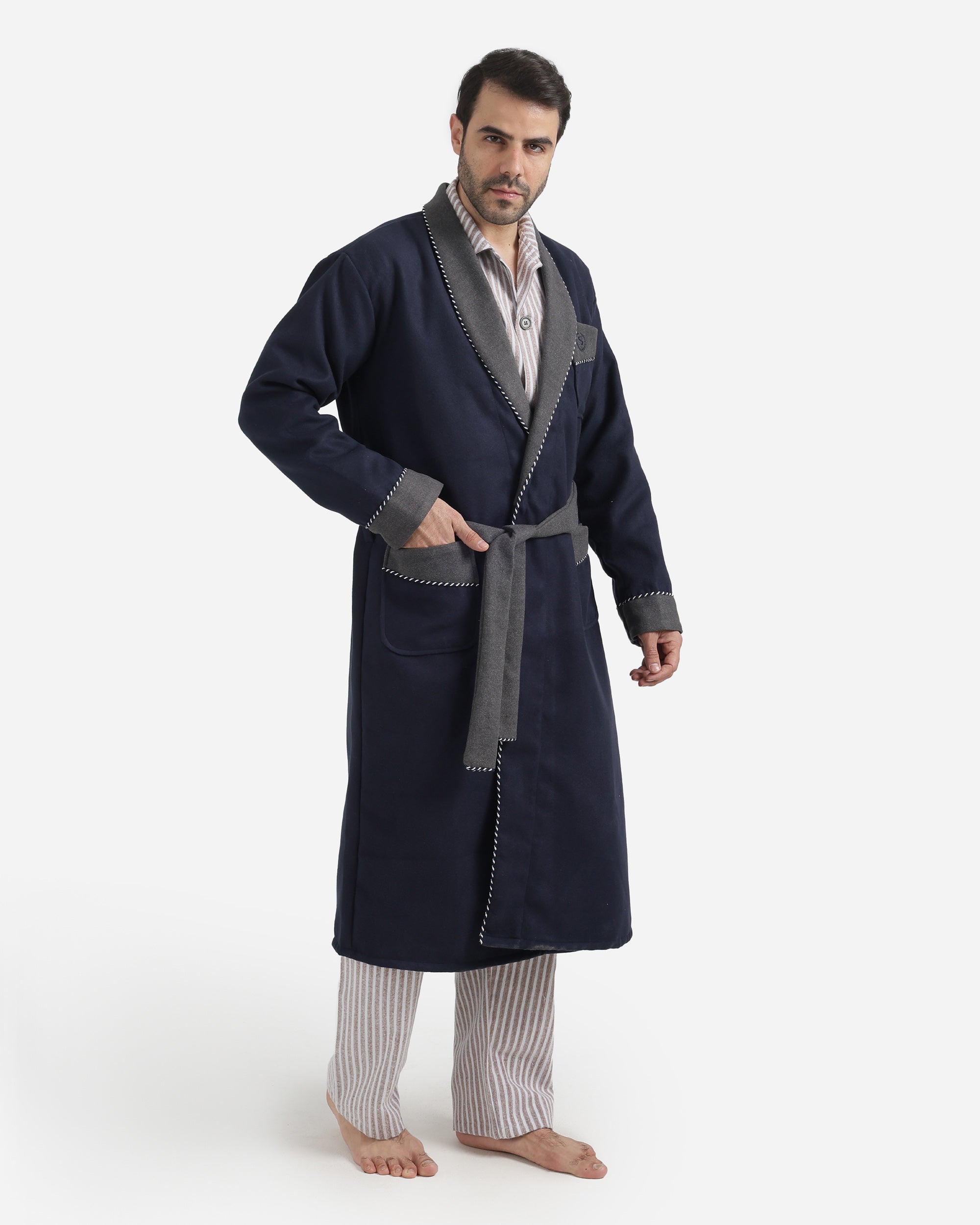 روب رجالي صوف ساده