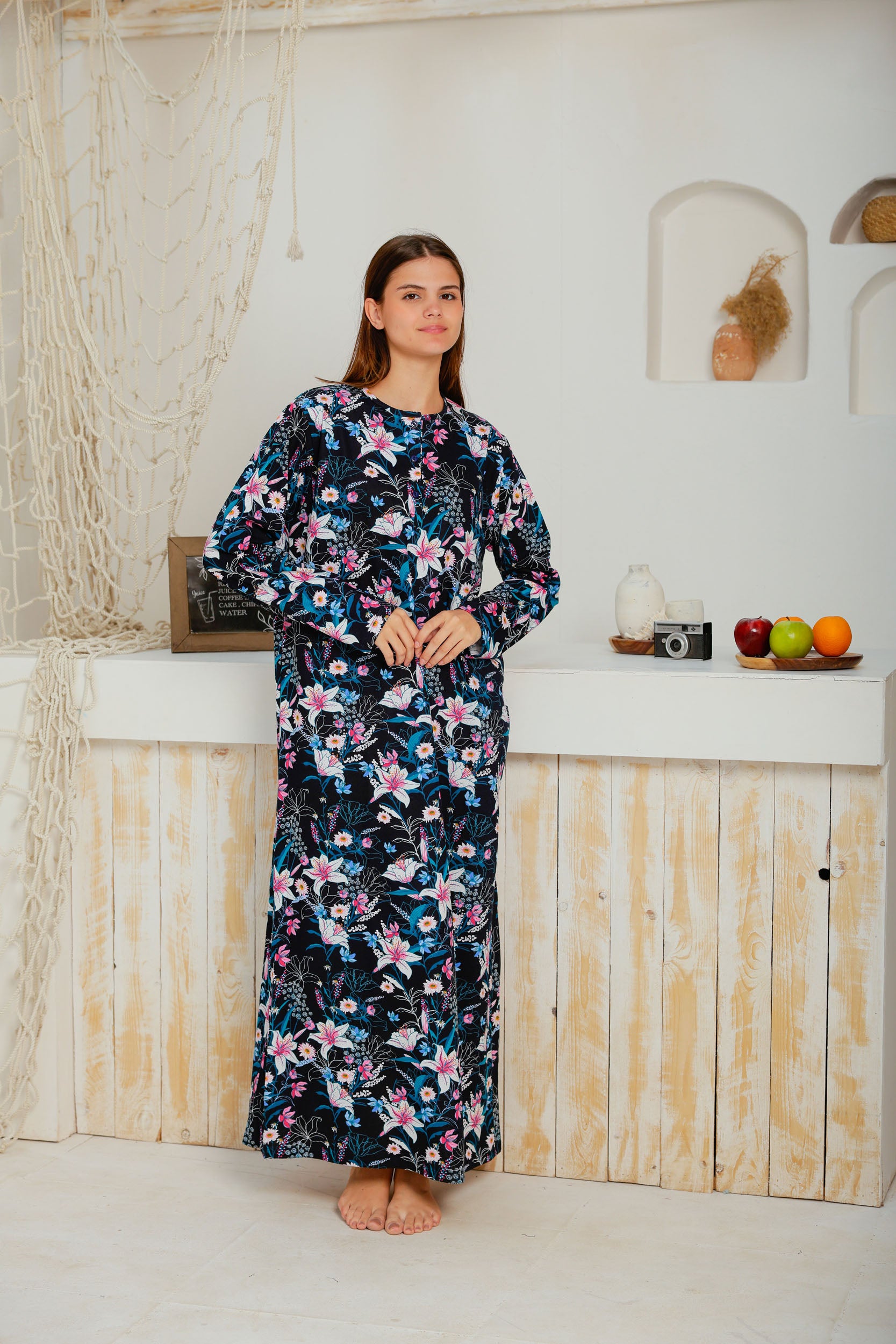 قميص كم مطبوع روتاري بندا وزراير