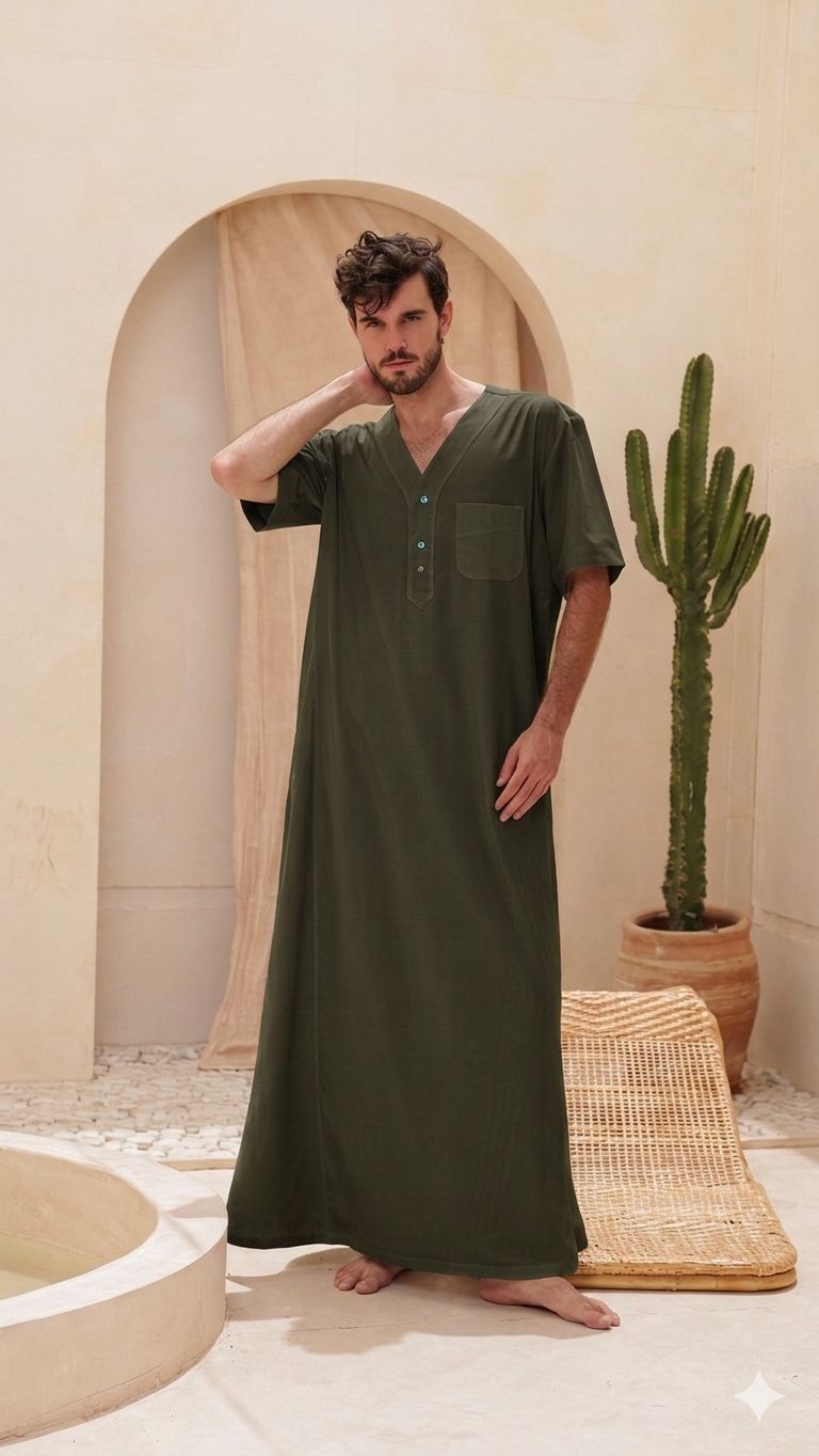جلباب سلاحي ساده